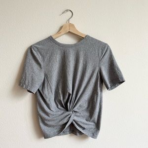 lululemon crescent tee shirt size 2 grey